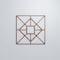 Ekena Millwork Large Jamestown Decorative Fretwork Wood Wall Panels, Walnut, 23 3/8"W x 23 3/8"H x 3/8"T WALW24X24X0375JTNWA - alternate 2